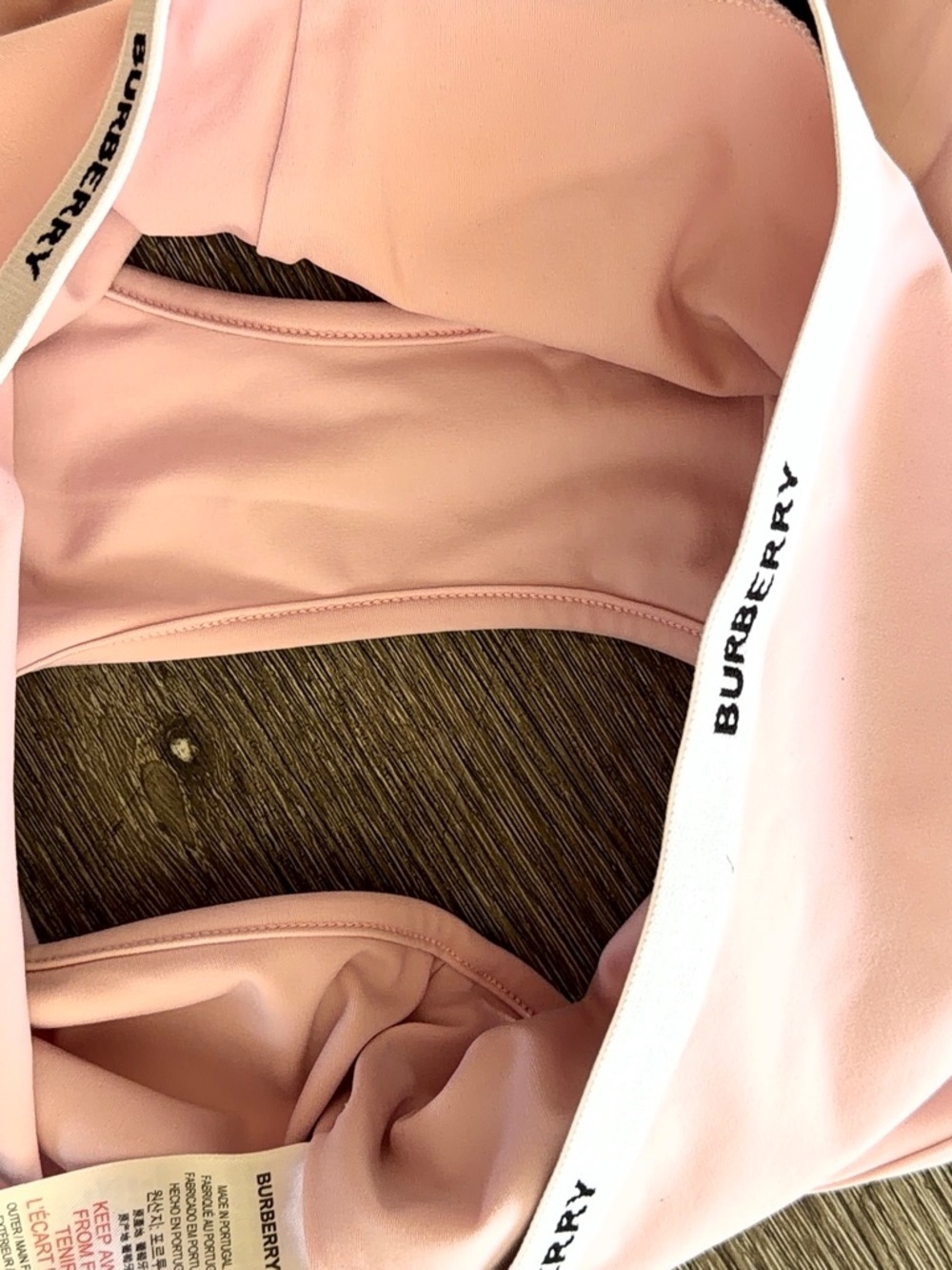Burberry Light Pink High-Waist Girls' Briefs with Branded Waistband - Picture 6 of 8